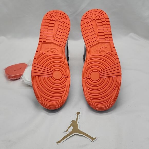 NIKE JORDAN AIR 1 RETRO HIGH OG GS ELECTRO ORANGE SNEAKERS 5Y 575441-180 NIB - Picture 12 of 16